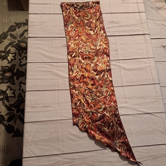 Lane Bryant Paisley Scarf Fall Colors - Picture 1 of 12